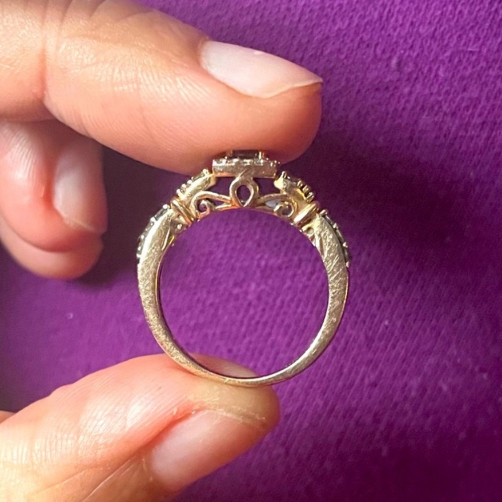Chocolate diamond 14 K rose gold Levian ring - Picture 11 of 15